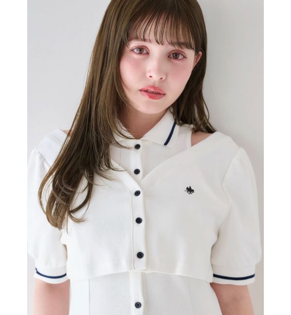 dazzlin「【POLO BCSコラボ/再生産】レイヤードポロワンピース」|ワンピース|