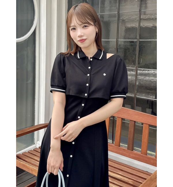 dazzlin「【POLO BCSコラボ/再生産】レイヤードポロワンピース」|ワンピース|