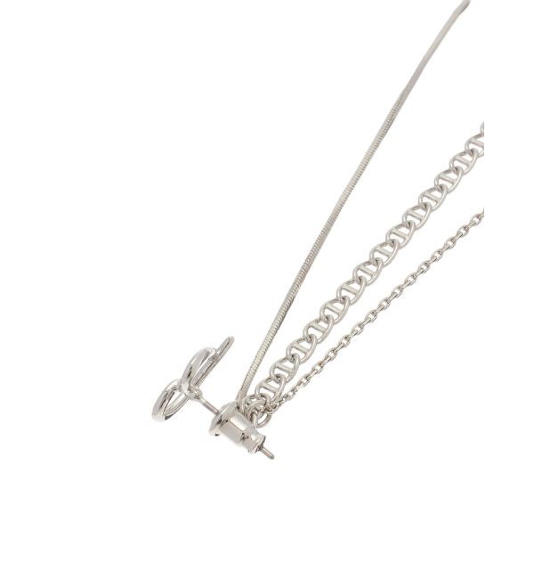 LAGUNAMOON「ハートチェーンミックスピアス」|ピアス|