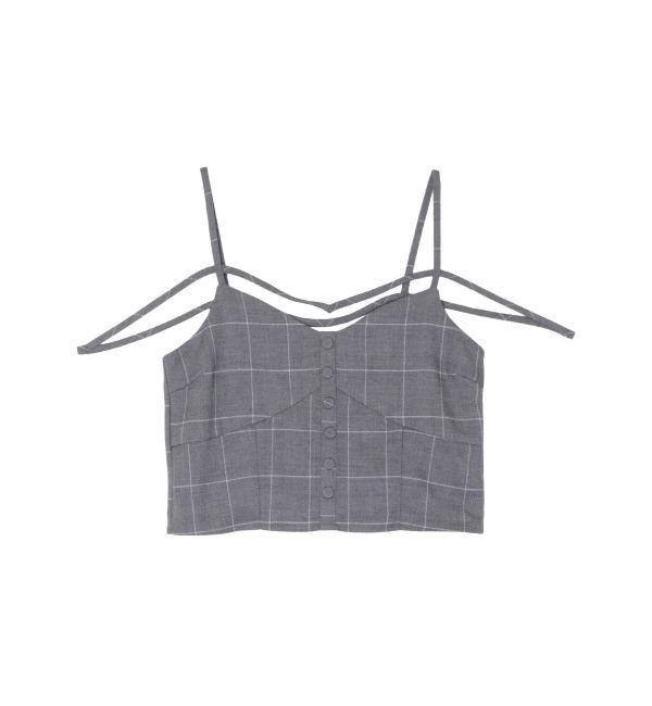 EVRIS「ストラップチェックキャミソール」|キャミソール|