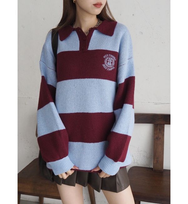 EVRIS「ワンポイントラガーニットトップス」|ニット・セーター|