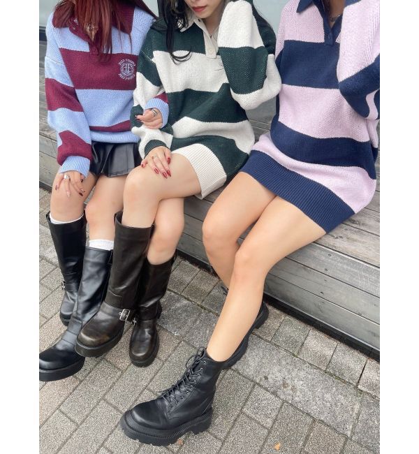 EVRIS「ワンポイントラガーニットトップス」|ニット・セーター|