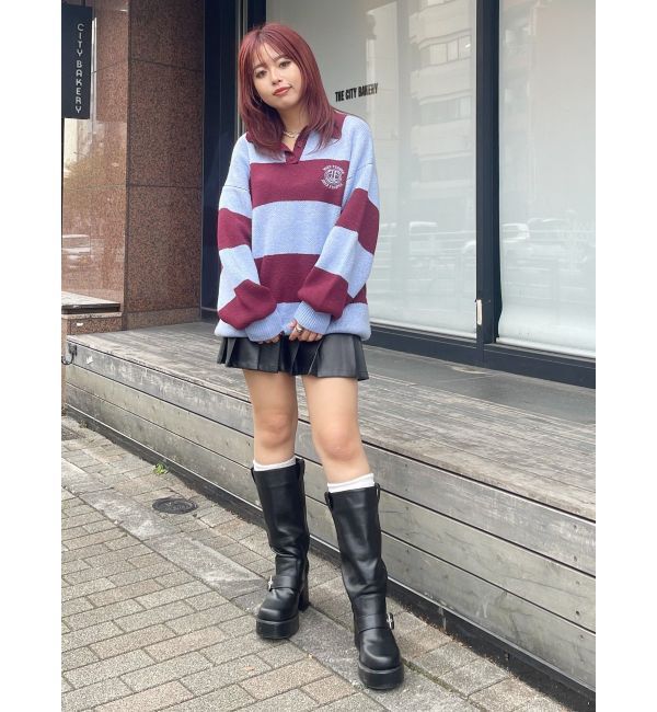 EVRIS「ワンポイントラガーニットトップス」|ニット・セーター|