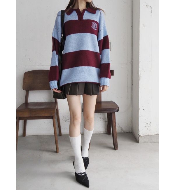 EVRIS「ワンポイントラガーニットトップス」|ニット・セーター|