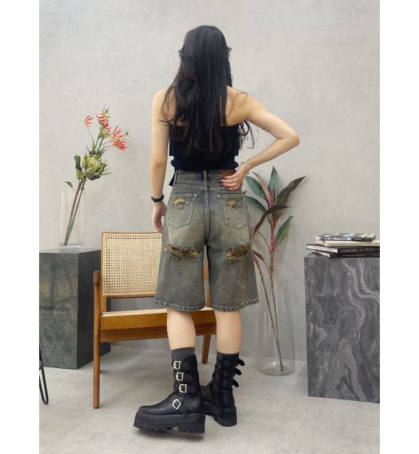 EVRIS「バックルモチーフショートブーツ」|ショートブーツ|