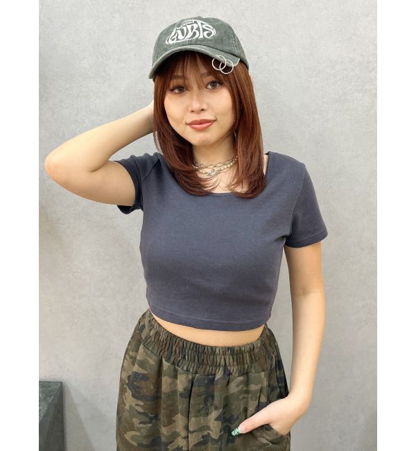 EVRIS「BASICシンプルショートTシャツ」|Tシャツ・カットソー|