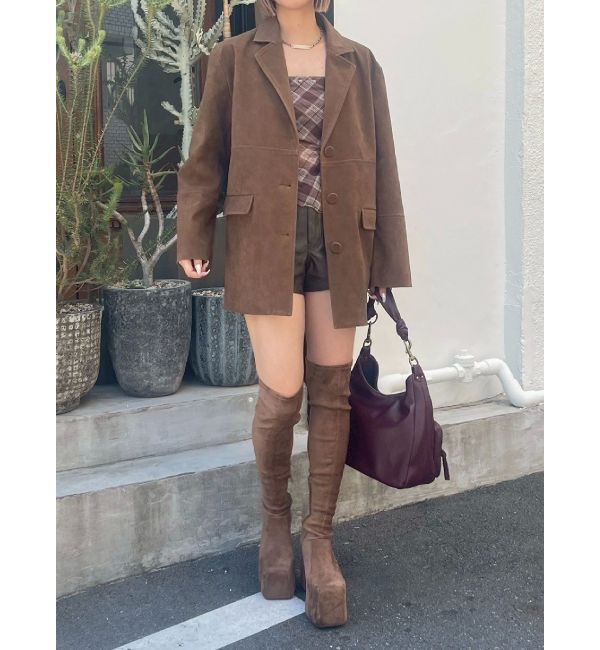 EVRIS「プラットフォームニーハイブーツ」|ロングブーツ|