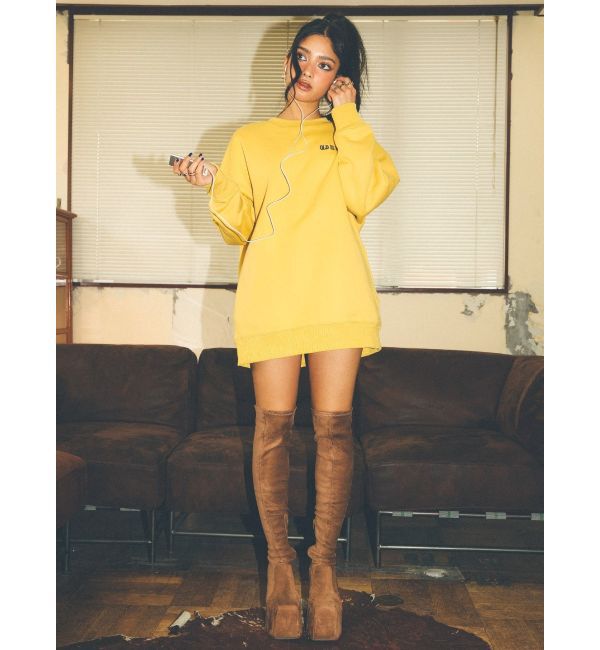 EVRIS「プラットフォームニーハイブーツ」|ロングブーツ|