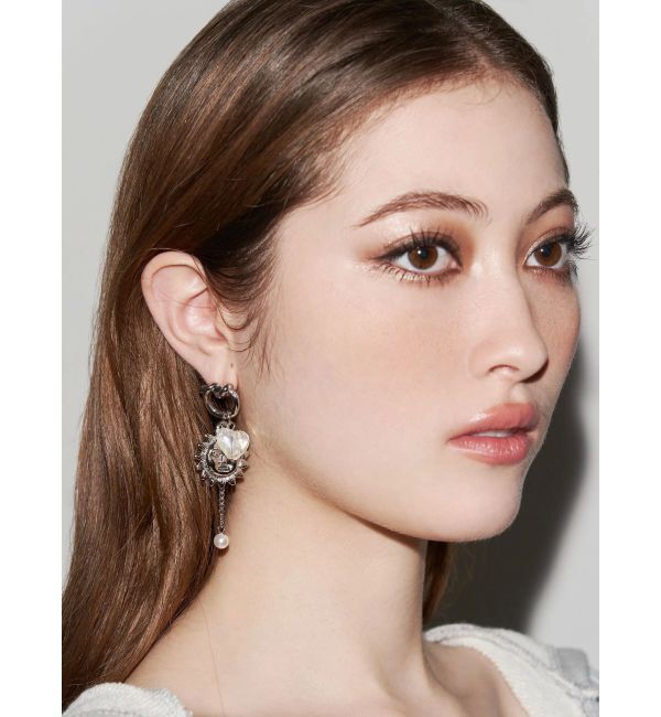 EVRIS「CLEAR HEART SUNNY ピアス」|ピアス|