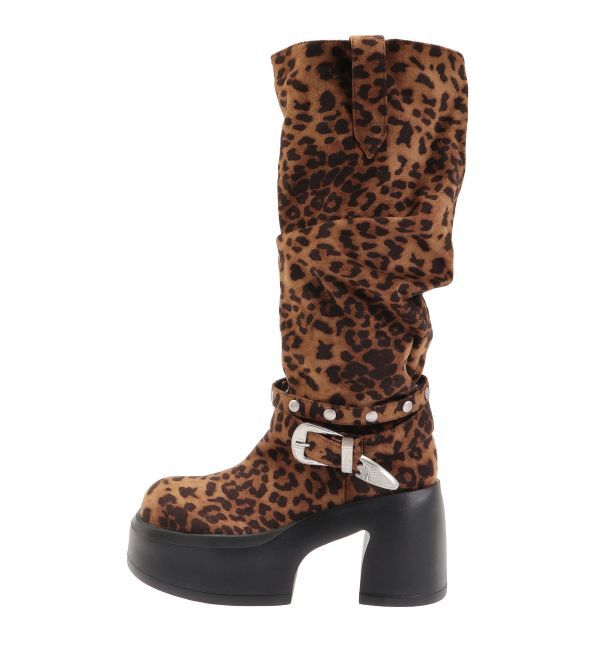 EVRIS「フェイクスウェードエンジニアブーツ」|ロングブーツ|