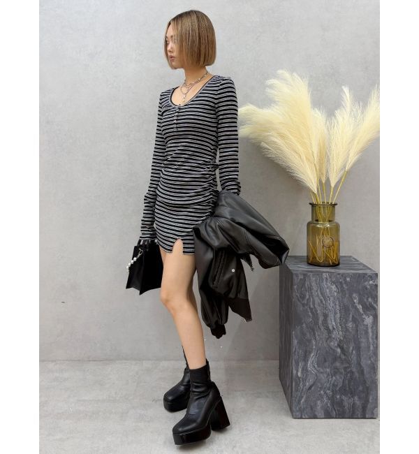 EVRIS「スリムチャンキーブーツ」|ショートブーツ|