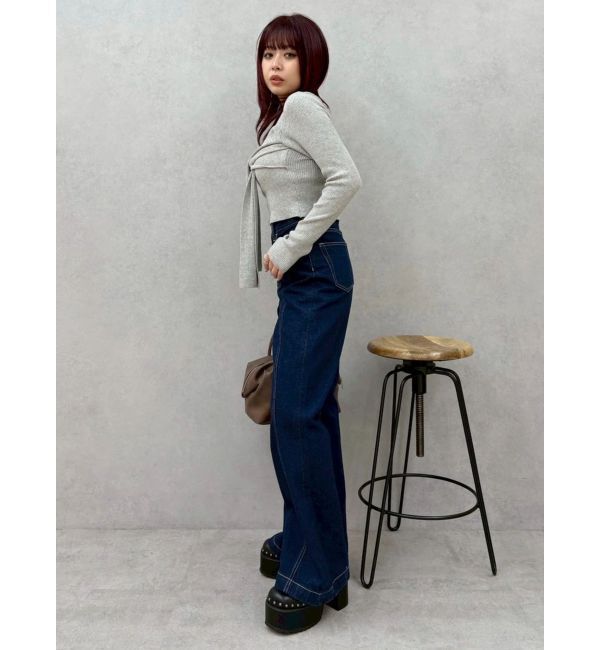 EVRIS「リボンデザインニットトップス」|ニット・セーター|