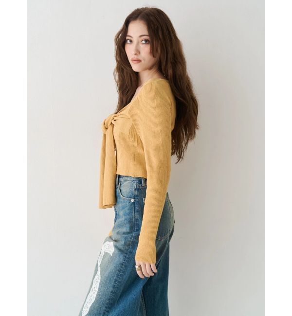 EVRIS「リボンデザインニットトップス」|ニット・セーター|