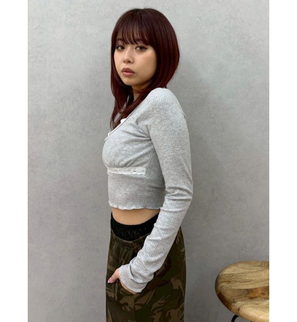 EVRIS「レイヤードフリルトップス」|Tシャツ・カットソー|