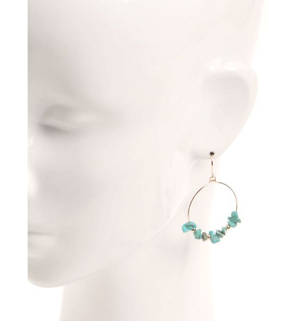 EVRIS「STONE HOOP ピアス」|ピアス|