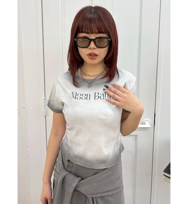 EVRIS「MOON BABE ロゴクロップドTシャツ」|Tシャツ・カットソー|