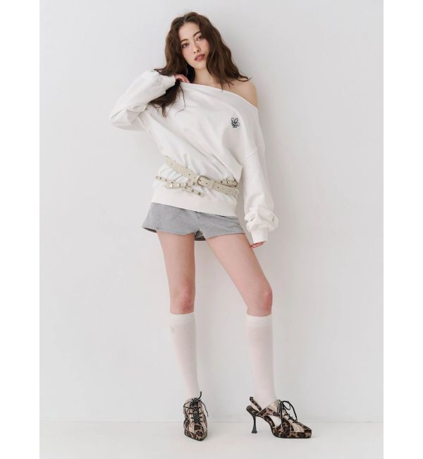 EVRIS「ワンショルダースウェットトップス」|スウェット・ジャージ|