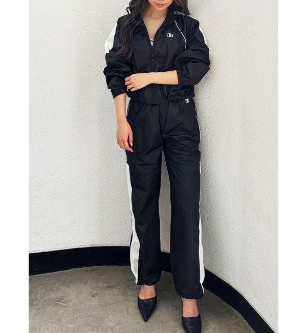 GYDA「【TINY】Symmetry GYDAラインショートトラックジャケット」|ブルゾン・スタジャン|