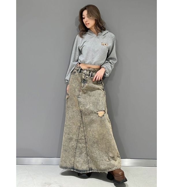 GYDA「【みちょぱコラボ】MCPスピンドルショートスウェットパーカー」|パーカー|