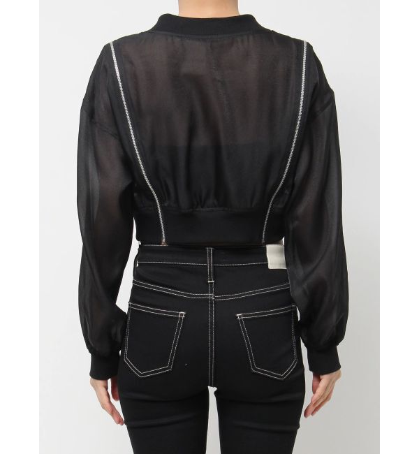 GYDA「SymmetryGYDA ZIP デザインシアーブルゾン」|ブルゾン・スタジャン|