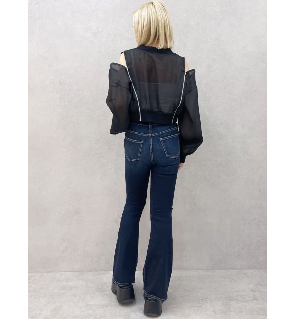 GYDA「SymmetryGYDA ZIP デザインシアーブルゾン」|ブルゾン・スタジャン|