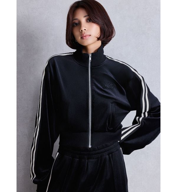 GYDA「SymmetryGYDAベロアトラックジャケット」|ブルゾン・スタジャン|