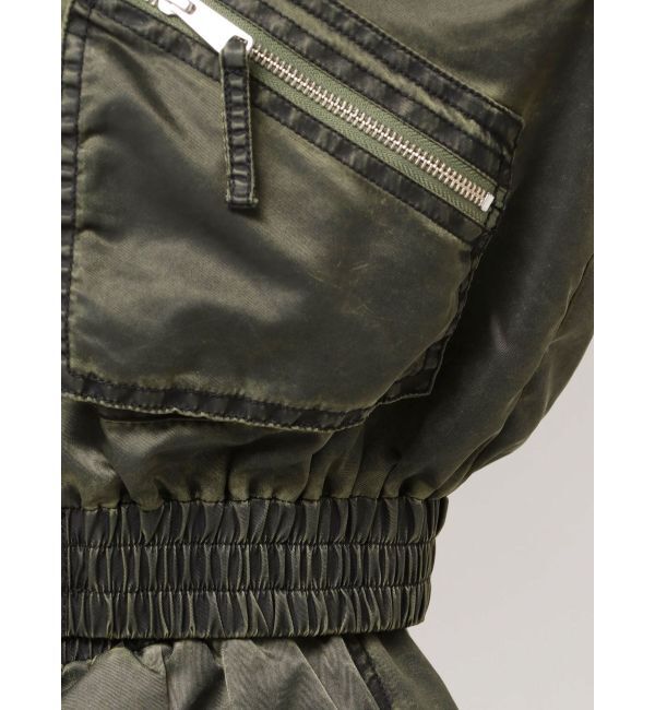 GYDA「pigment processed hoodieブルゾン」|ブルゾン・スタジャン|