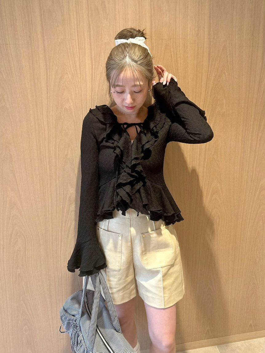 FURFUR「ラッフルフリルプルオーバー」|シャツ・ブラウス|