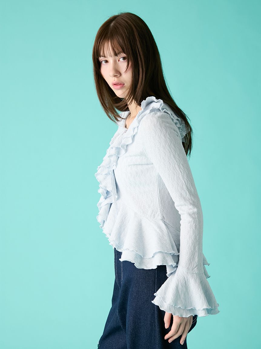 FURFUR「ラッフルフリルプルオーバー」|シャツ・ブラウス|