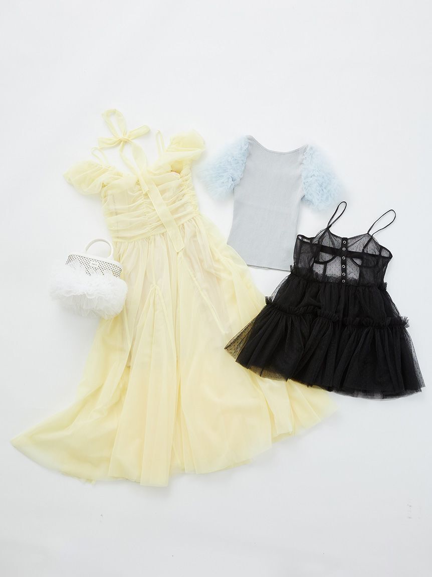 FURFUR「ボリュームチュールドレス」|ドレス|