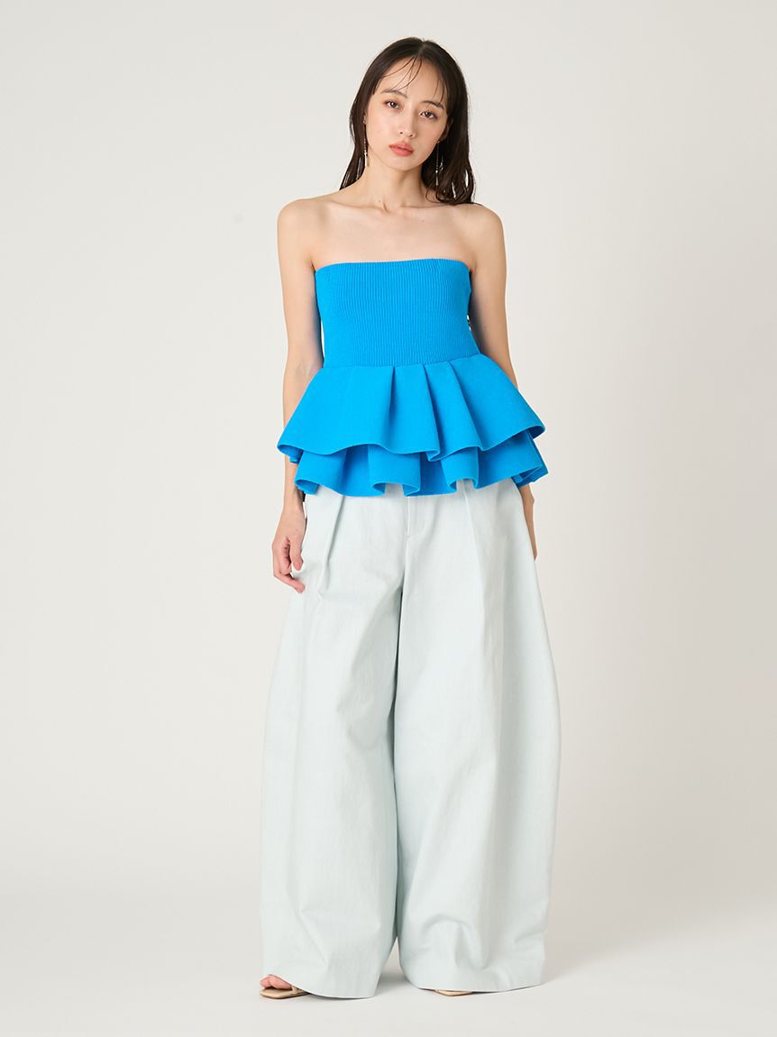 FRAY I.D「ワイドバレルレッグパンツ」|チノ|