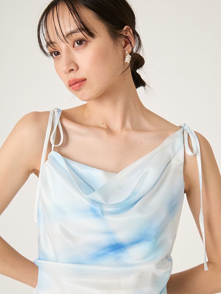 FRAY I.D「タックドレープキャミワンピース」|ワンピース|