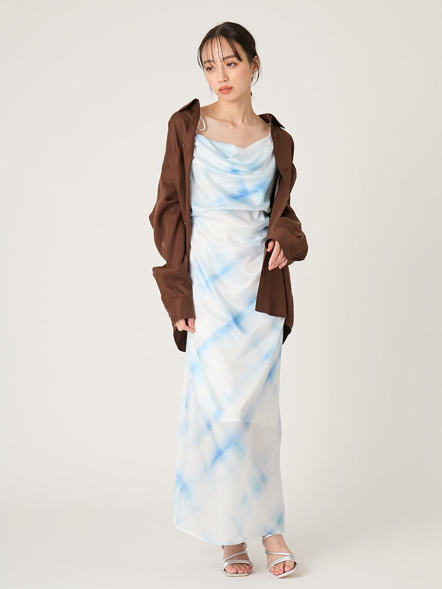 FRAY I.D「タックドレープキャミワンピース」|ワンピース|