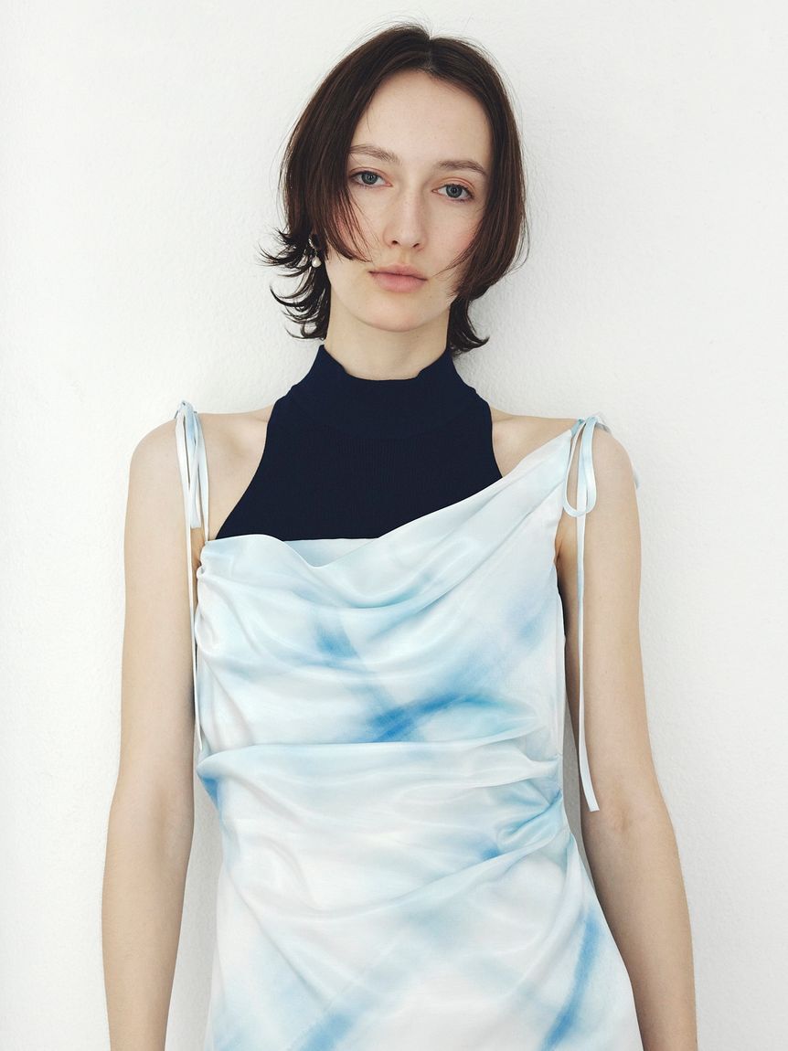 FRAY I.D「タックドレープキャミワンピース」|ワンピース|