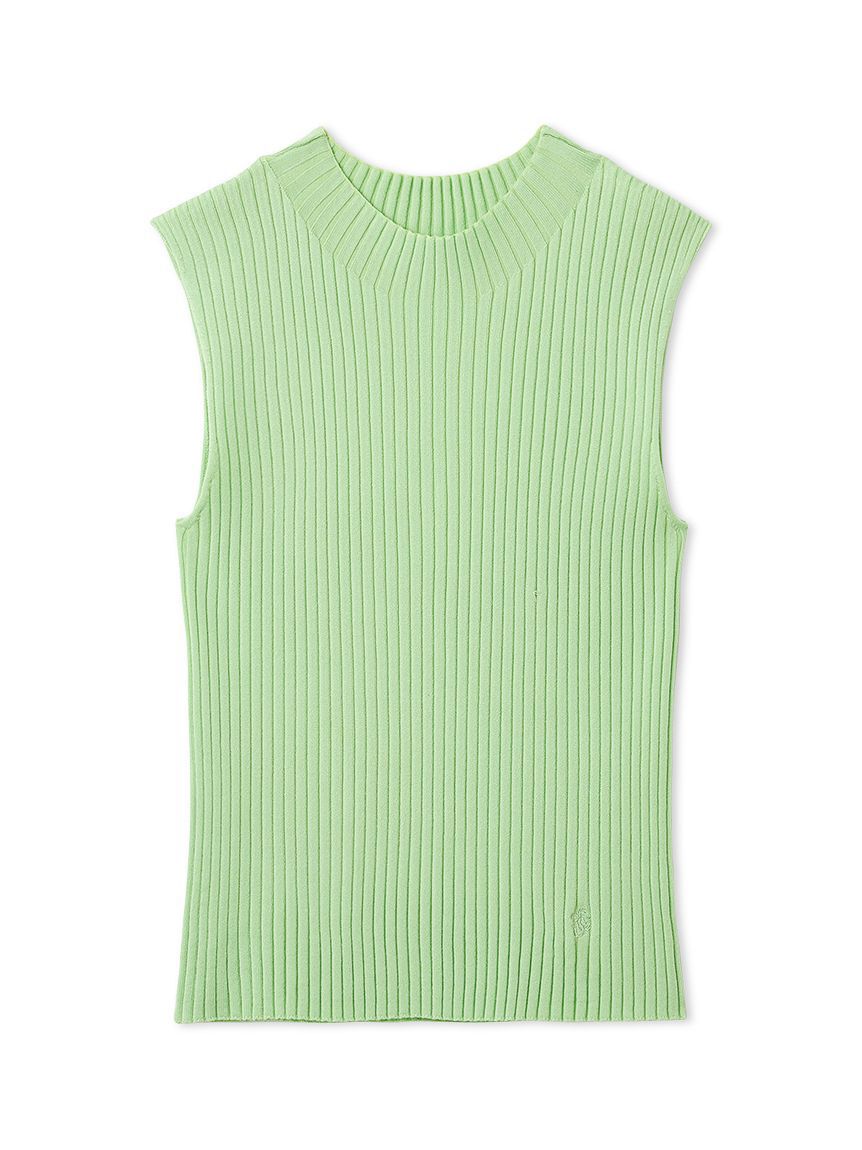 FRAY I.D「シルクブレンドハイネックノースリリブニット／ウォッシャブル」|ニット・セーター|GRN