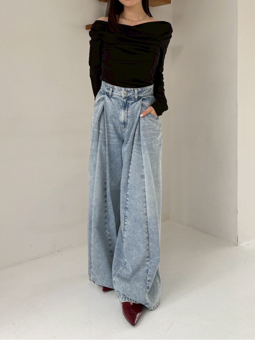 FRAY I.D「ギャザーオフショルカットソー」|Tシャツ・カットソー|