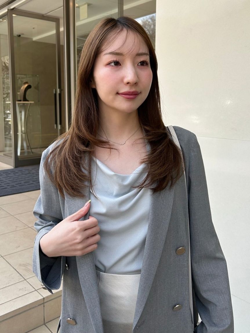 FRAY I.D「ドレープネックオフショルカットソー／ウォッシャブル」|Tシャツ・カットソー|