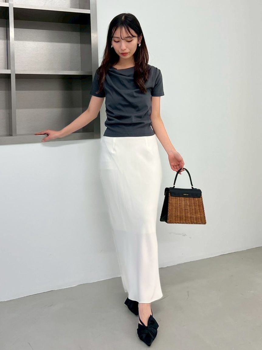 FRAY I.D「ドレープネックオフショルカットソー／ウォッシャブル」|Tシャツ・カットソー|