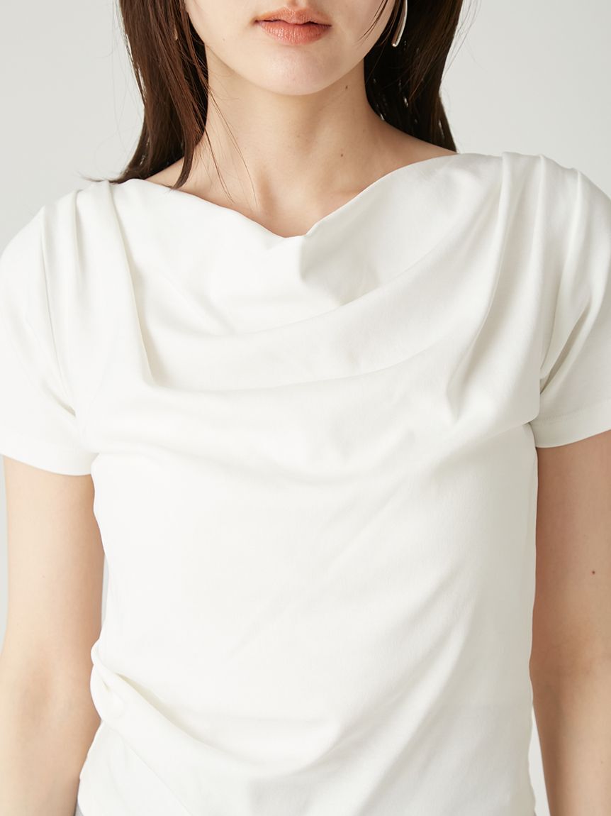 FRAY I.D「ドレープネックオフショルカットソー／ウォッシャブル」|Tシャツ・カットソー|