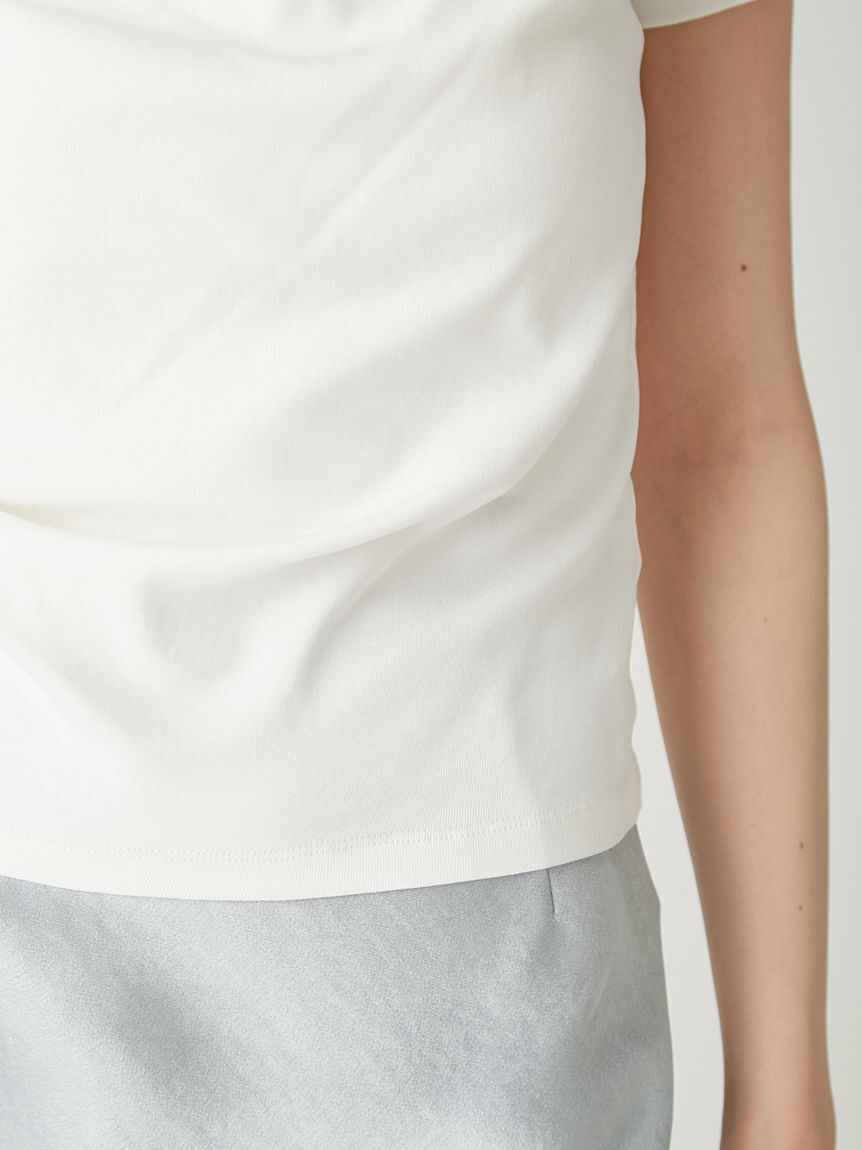 FRAY I.D「ドレープネックオフショルカットソー／ウォッシャブル」|Tシャツ・カットソー|