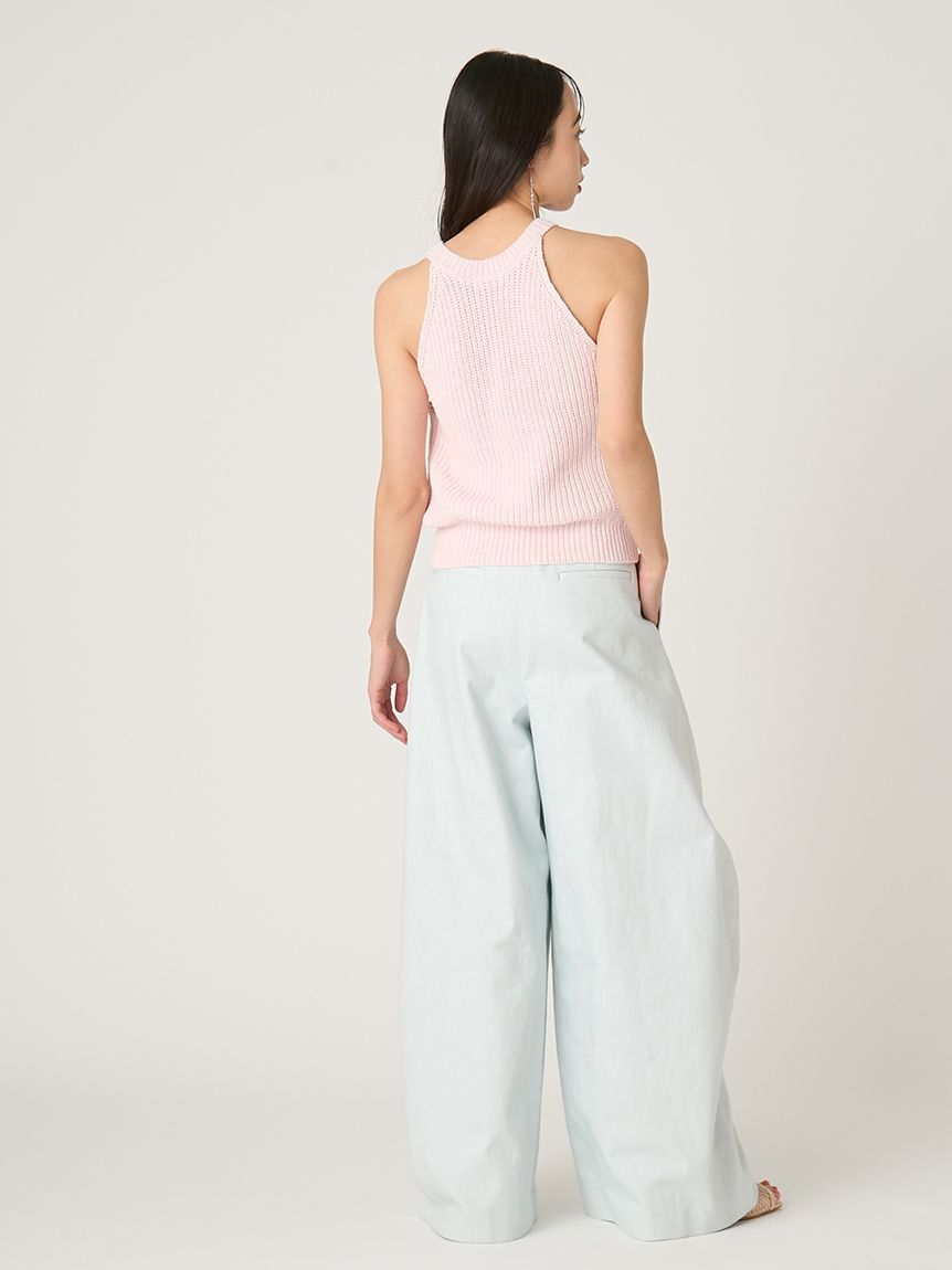 FRAY I.D「コットンリネンホルターネックニット」|ニット・セーター|