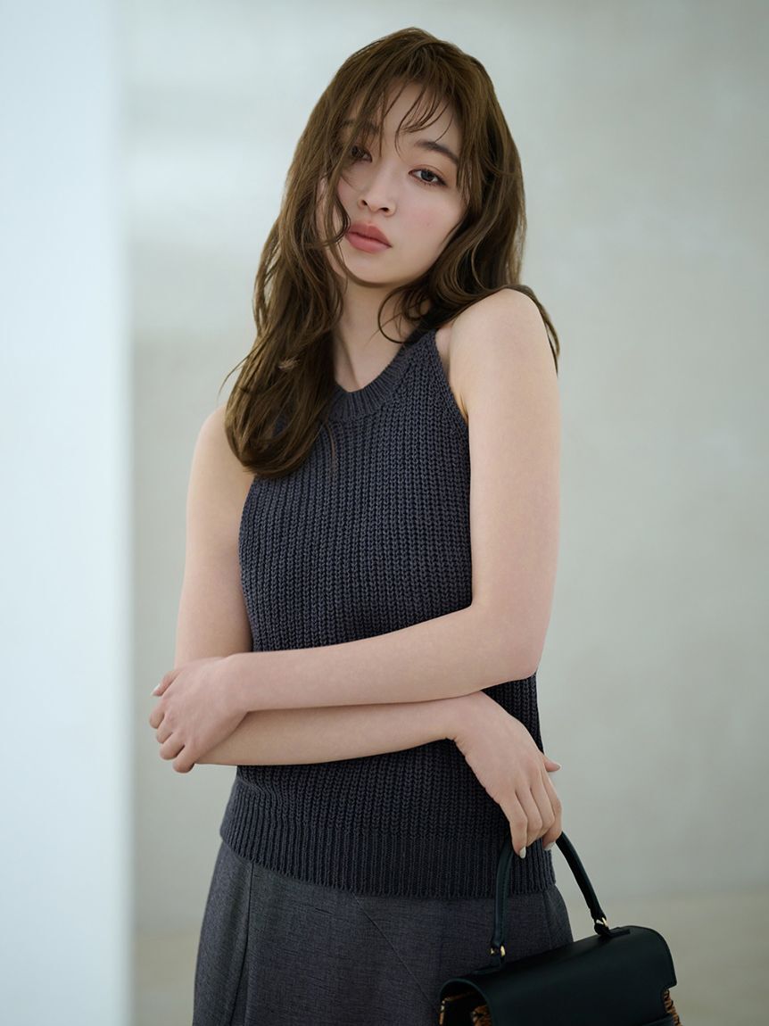 FRAY I.D「コットンリネンホルターネックニット」|ニット・セーター|CGRY