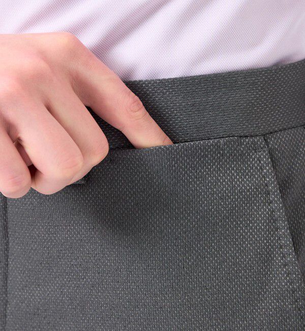 MACKINTOSH PHILOSOPHY「トロッター トラウザーズ #000（ナンバーゼロ）バーズアイストレッチ リサイクル」|スラックス|