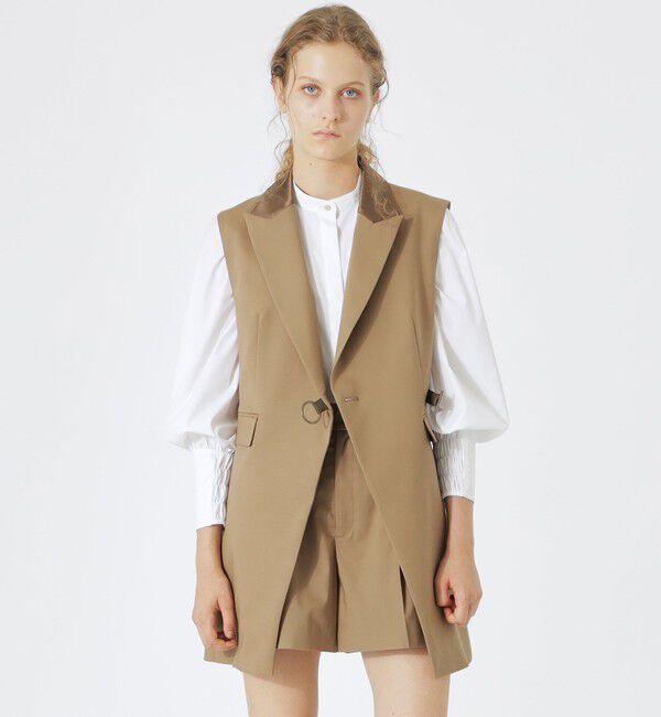  「タキシードジレ」|ベスト・ジレ|ベージュ