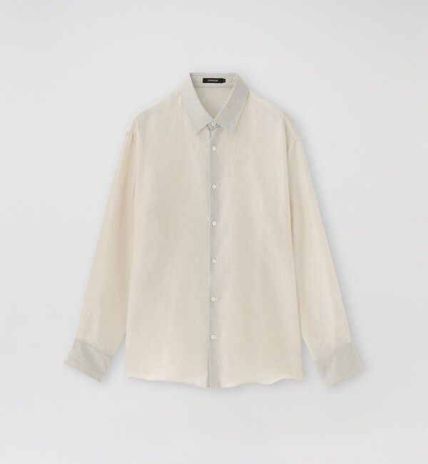  「シアーアブストラクトジャガードシャツ」|シャツ・ブラウス|ホワイト