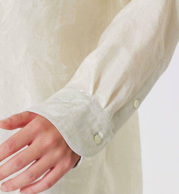  「シアーアブストラクトジャガードシャツ」|シャツ・ブラウス|