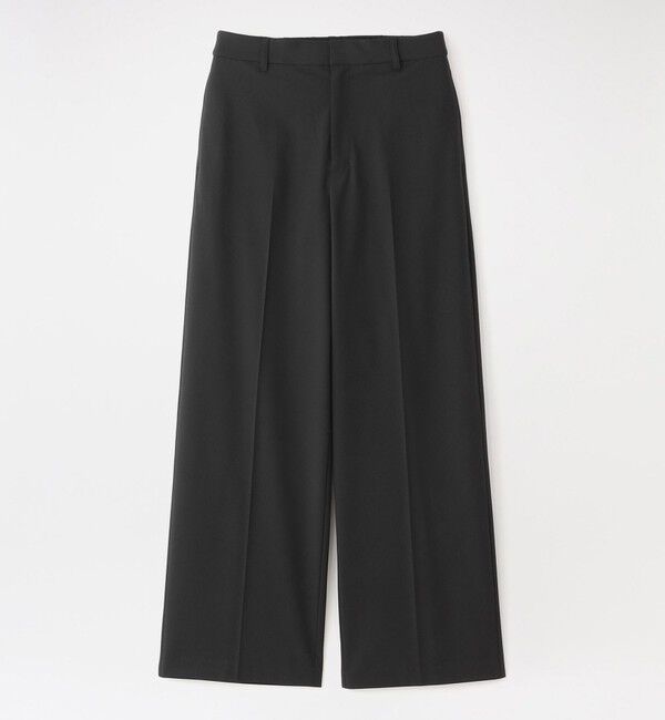  「ポプリンストレートパンツ」|その他|ブラック