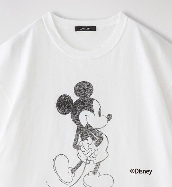  「【ミッキーマウス / LOVELESS限定】プリントTシャツ(バックスタイル)」|Tシャツ・カットソー|