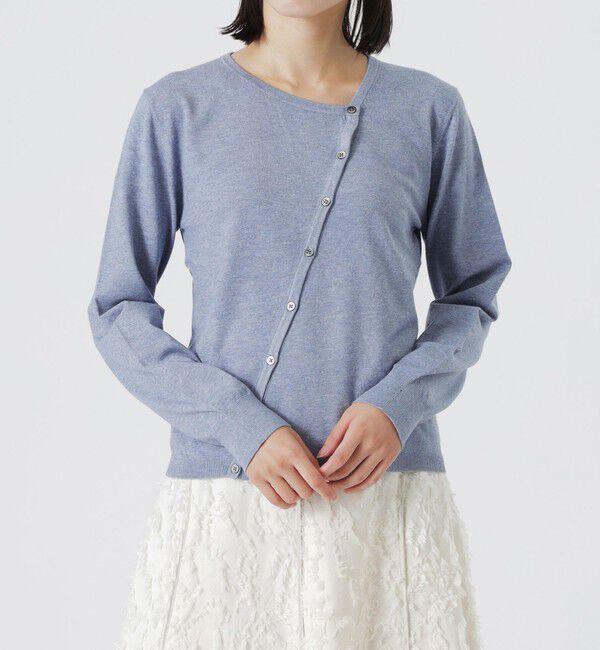  「バイアスフロントカーディガン」|ニット・セーター|