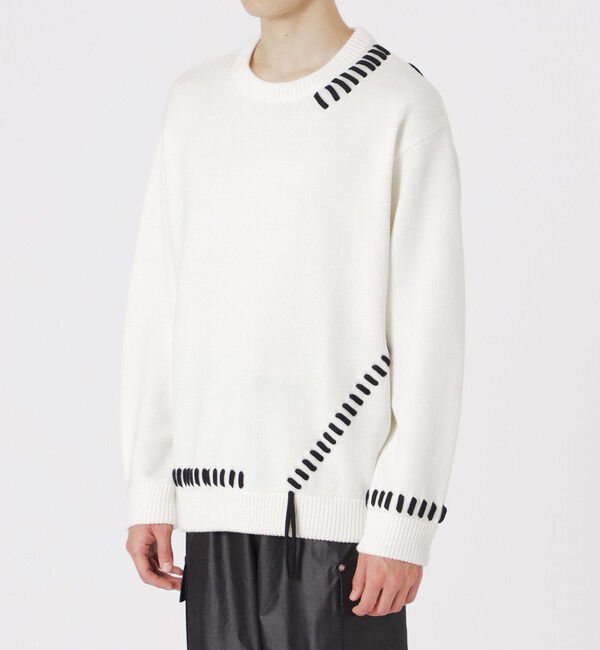  「【UNISEX】ポイントスレッドプルオーバー」|ニット・セーター|